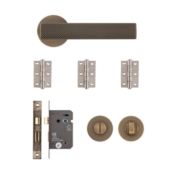 Deanta Olympia Bathroom Kit Matt Antique Brass Handle OLYBAKMAB