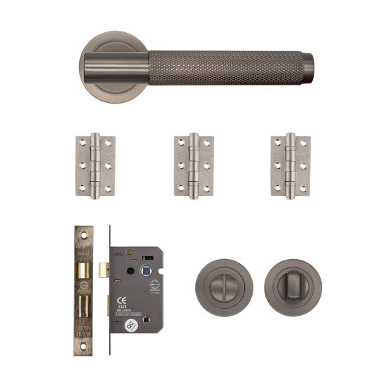 Deanta Sparta Bathroom Kit Matt Satin Black Nickel SPABAKMSB