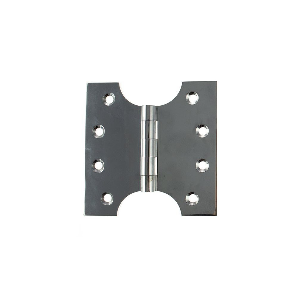 Atlantic UK Hardware Atlantic Solid Brass Parliament Hinges 4"x2"x4" Polished Chrome APH424PC Pair