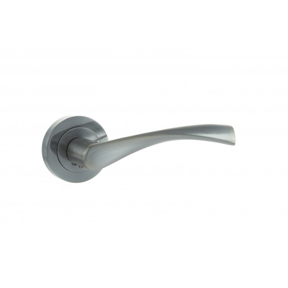 Atlantic UK Hardware Satin Chrome Eco Aqua Aluminium Lever on Round Rose ECO20SC