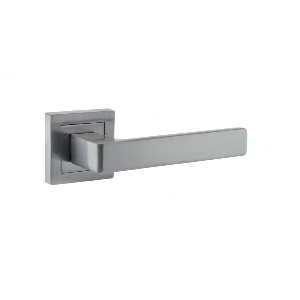 Atlantic UK Hardware Satin Chrome Montana Lever on Square Rose S40SSC