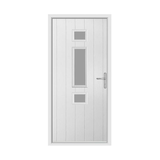 BCD Anthracite Grey Lever Composite Door With White Frame 1000X2120MM