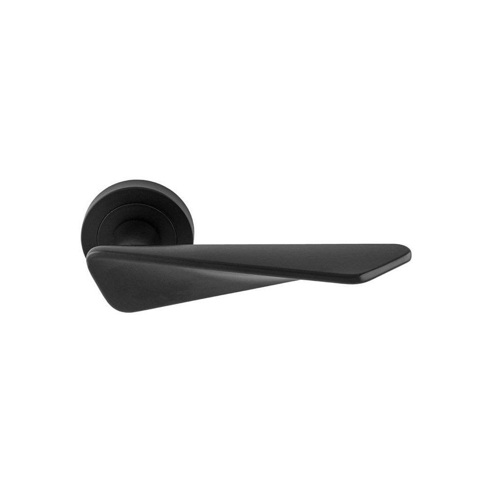 Carlisle Brass Matt Black Intona Lever on Round Rose Handle IN5BLK