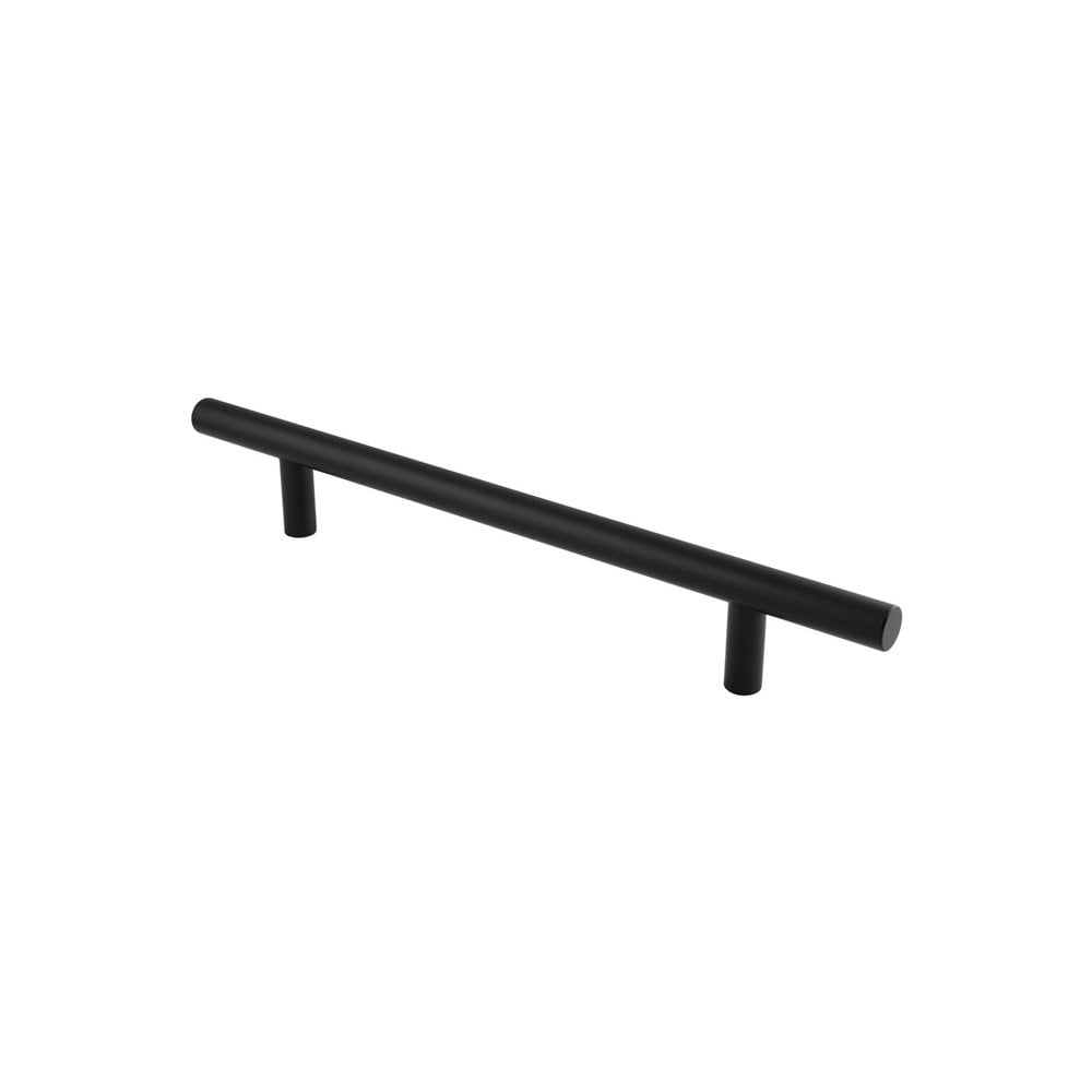 Carlisle Brass Matt Black Straight T-Bar Pull Handle Grade 304 22mm Dia, 300mm Centres CFPT1300MB