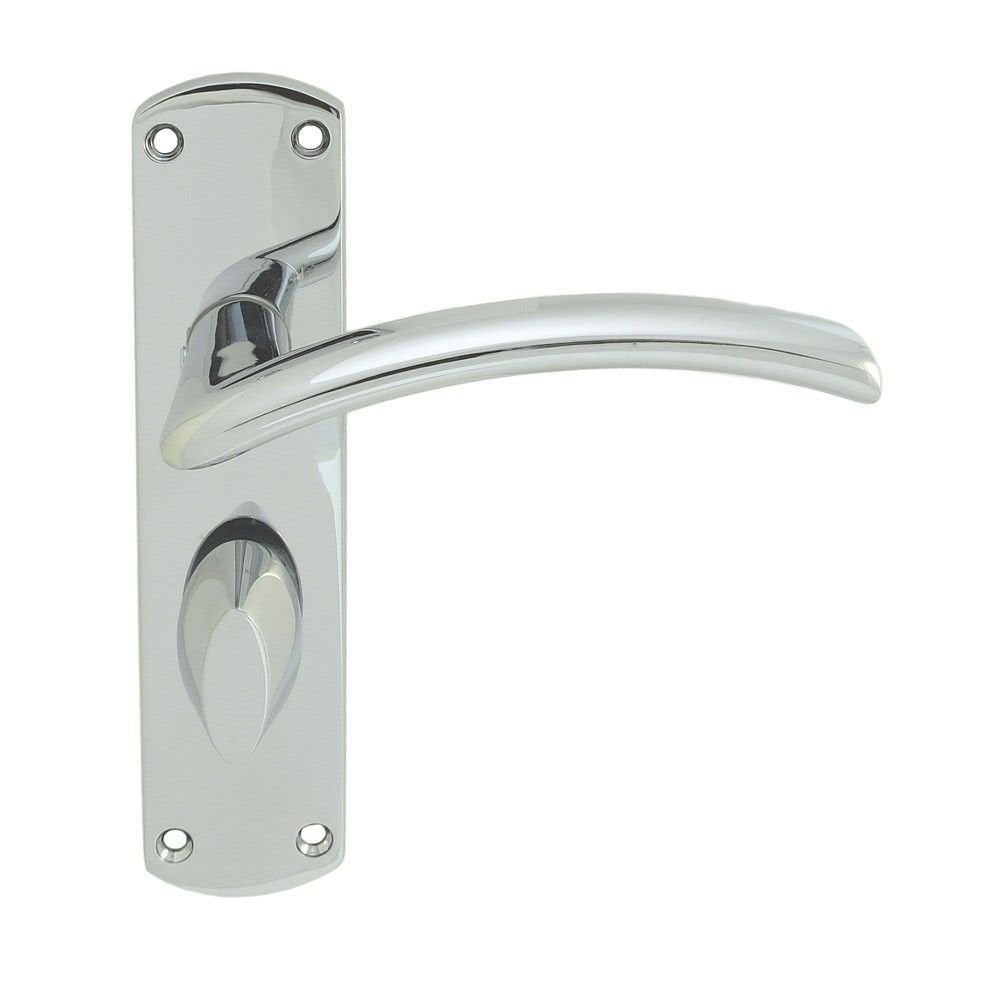 Carlisle Brass Polished Chrome Bathroom Boxed Tres Lever on Backplate SZC033CP
