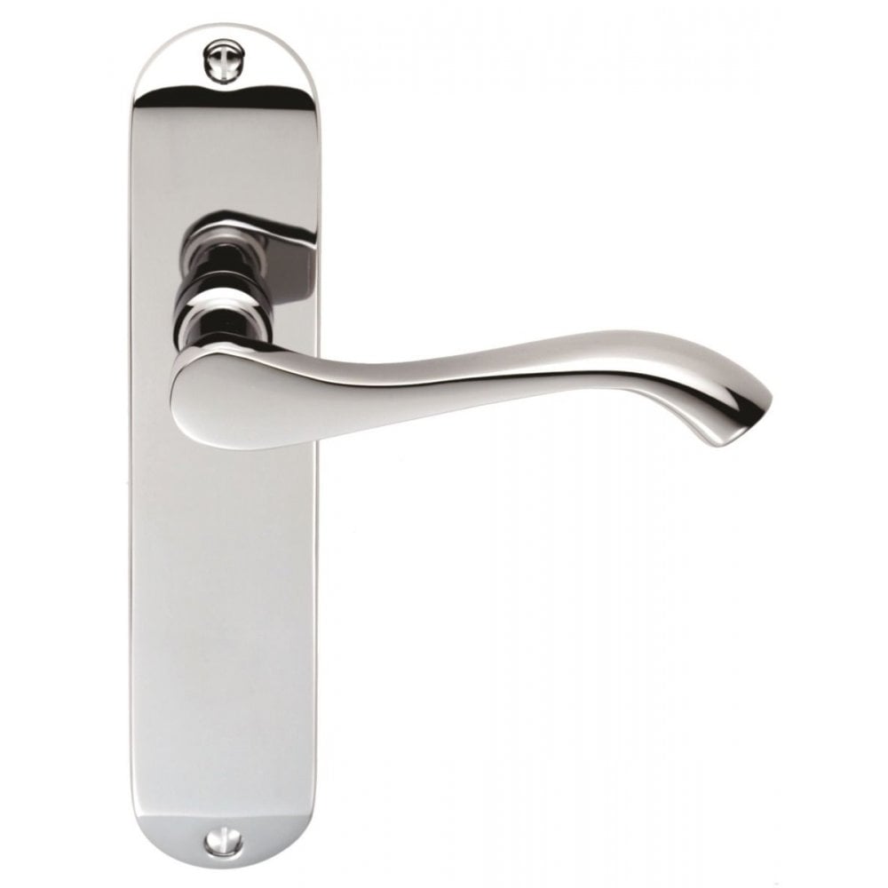 Carlisle Brass Polished Chrome Latch Lever on Backplate SZM132CP