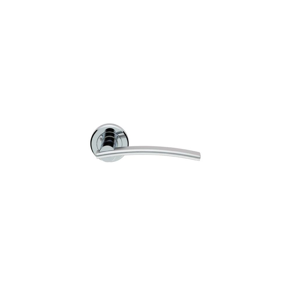 Carlisle Brass Polished Chrome/Satin Chrome Cumulus Lever On Rose ZIN3129PC/SC