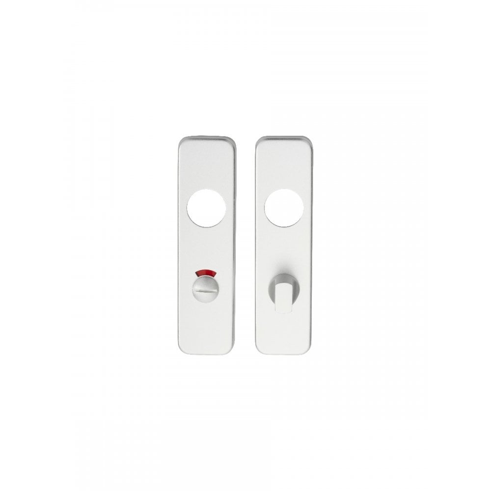 Carlisle Brass Satin Anodised Aluminium Bathroom Safety Lever Multi Function Handle Covers 154mmx40mm Backplate 19mm Dia