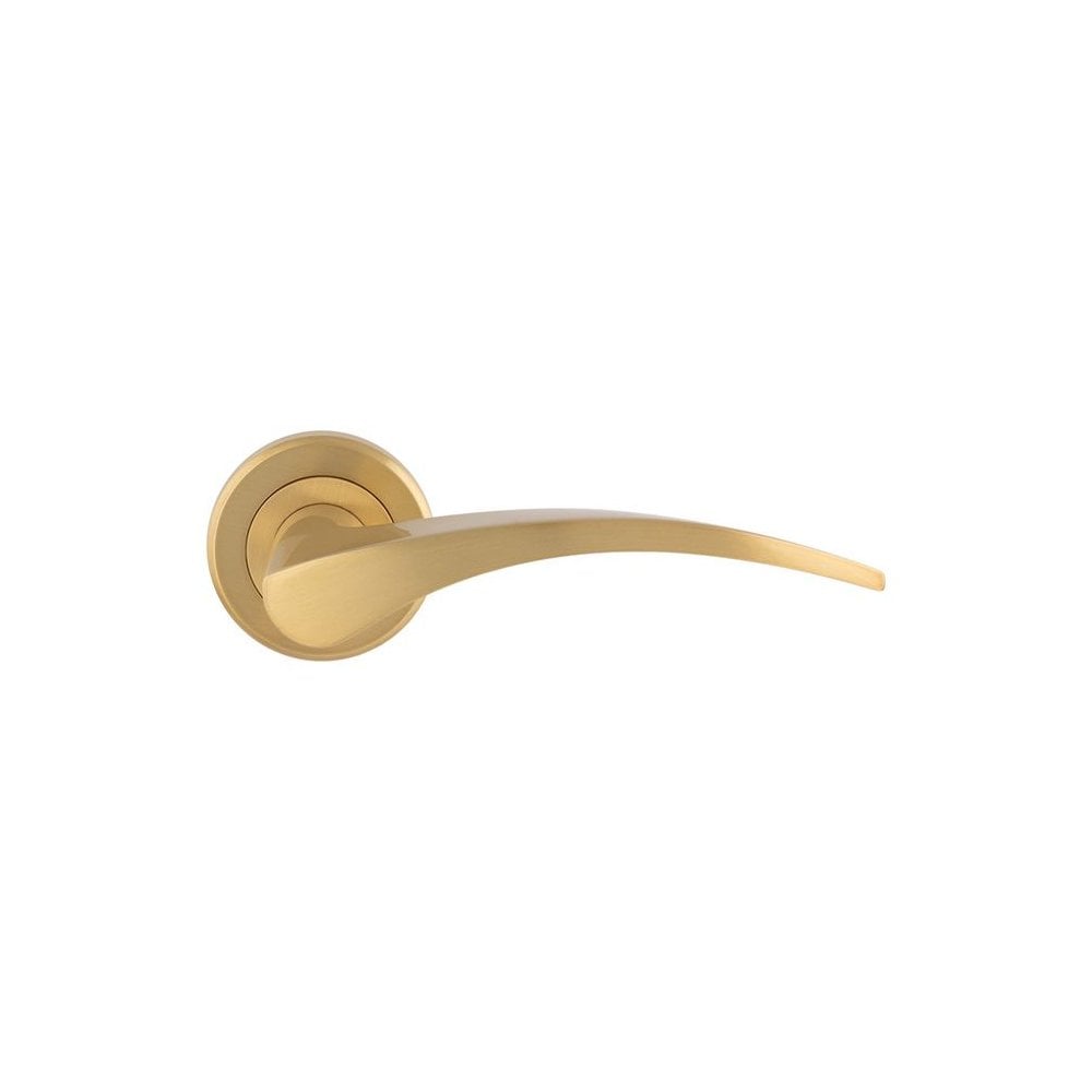 Carlisle Brass Satin Brass Olivier Lever On Rose ZIN3112SB