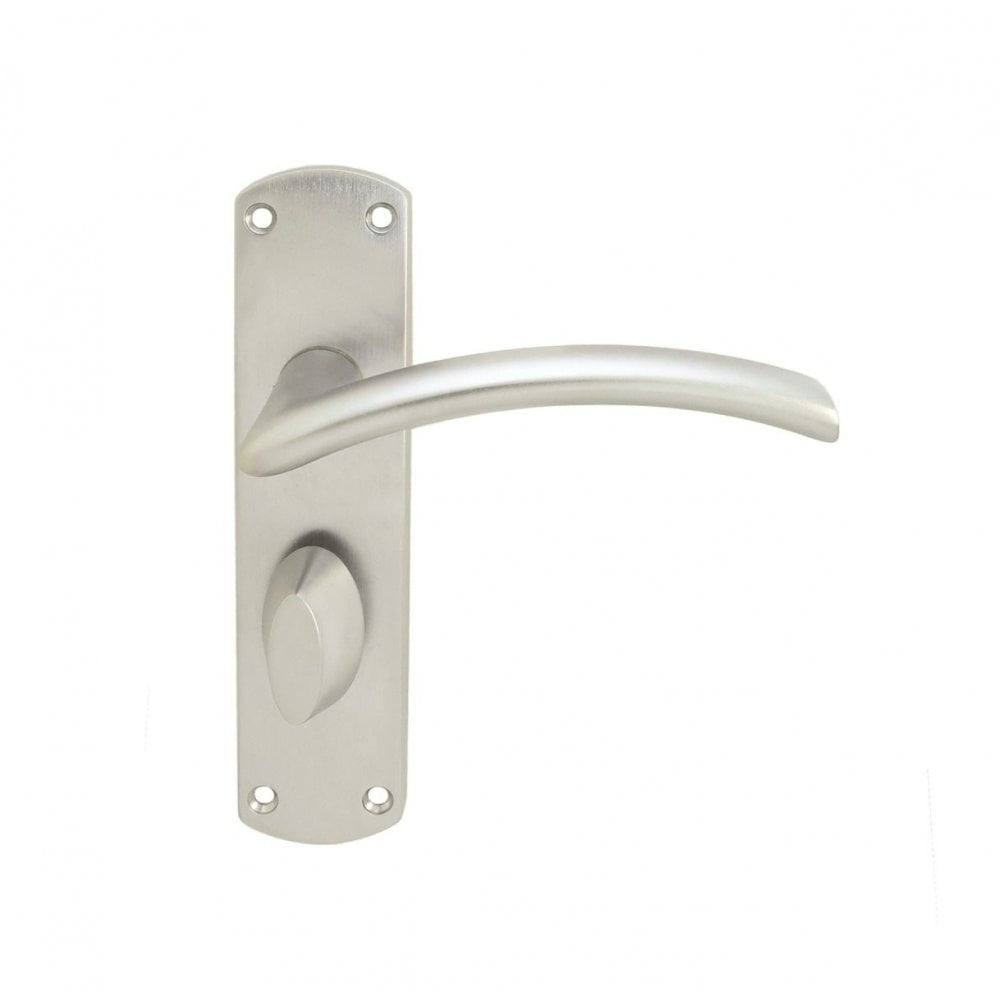 Carlisle Brass Satin Chrome Bathroom Boxed Tres Lever on Backplate SZC033SC