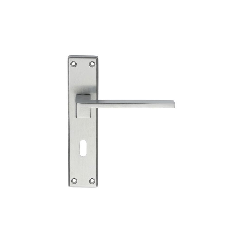 Carlisle Brass Satin Chrome Lock Profile 180mmx40mm Equi Lever on Backplate SZM371SC