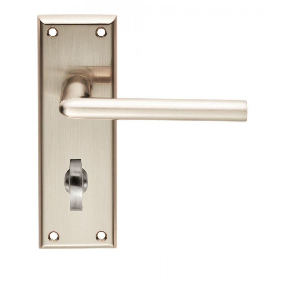Carlisle Brass Satin Nickel Bathroom Dieci Lever on Backplate SZR013SN