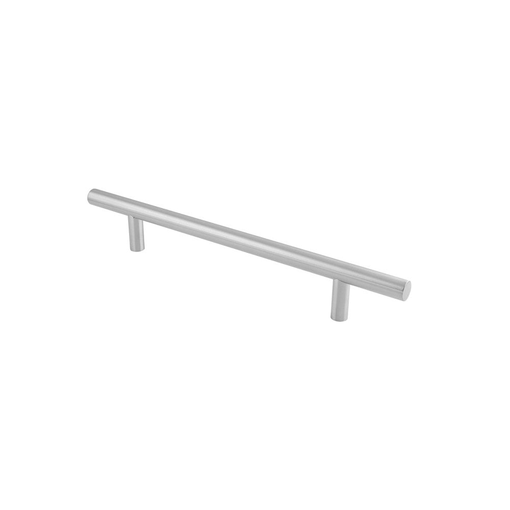 Carlisle Brass Satin Stainless Steel Straight T-Bar Pull Handle Grade 304 22 Dia, 300mm Centres CFPT1300SSS