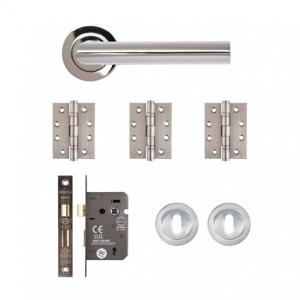 Deanta Ares Mortice Kit Polished Chrome Finish AREMOK