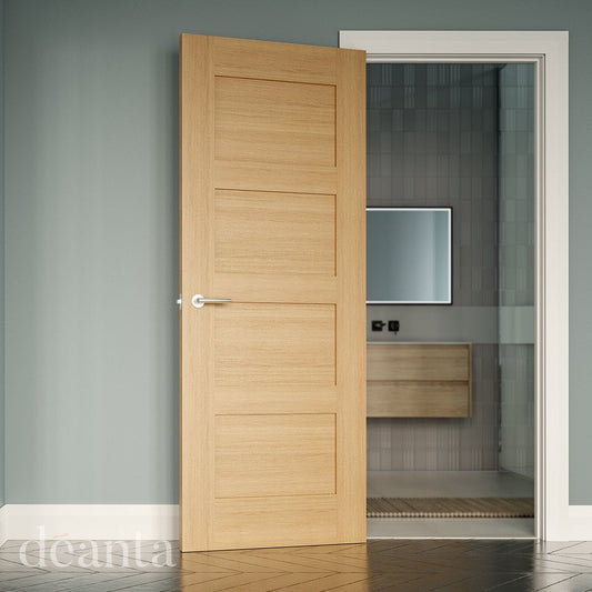 Deanta Coventry Unfinished Internal Oak Door 35HP1UNX, view 2