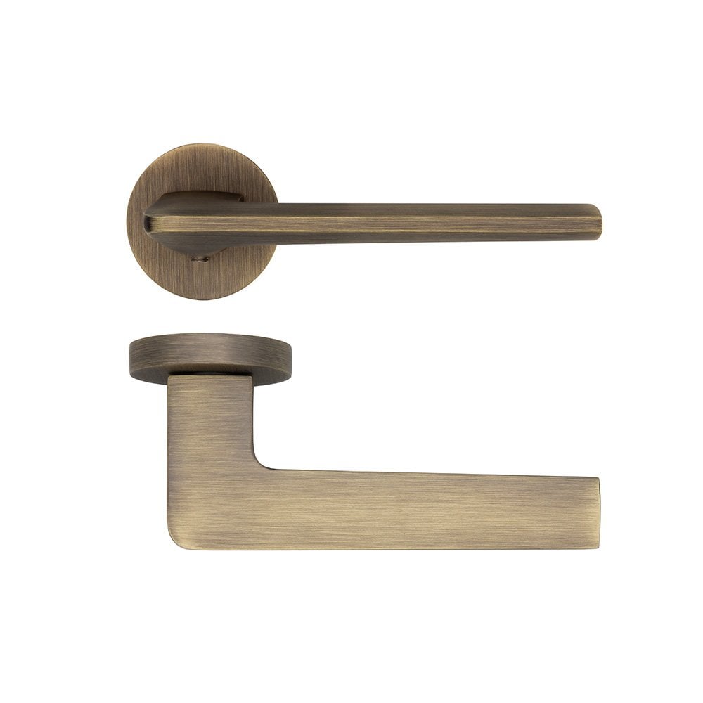 Deanta Ithaca Matt Antique Brass Handle Pair DHITHHNDMAB