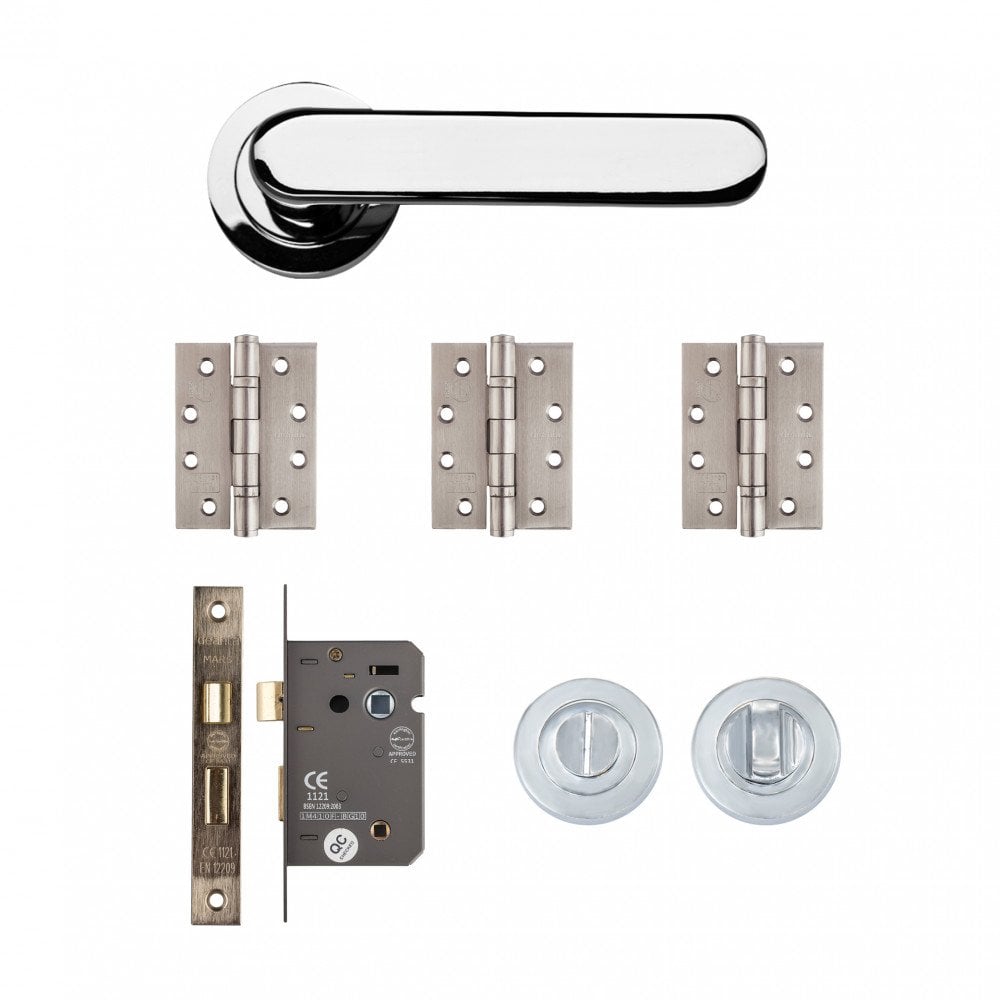 Deanta Parga Bathroom Kit Polished Chrome Finish PARBAK