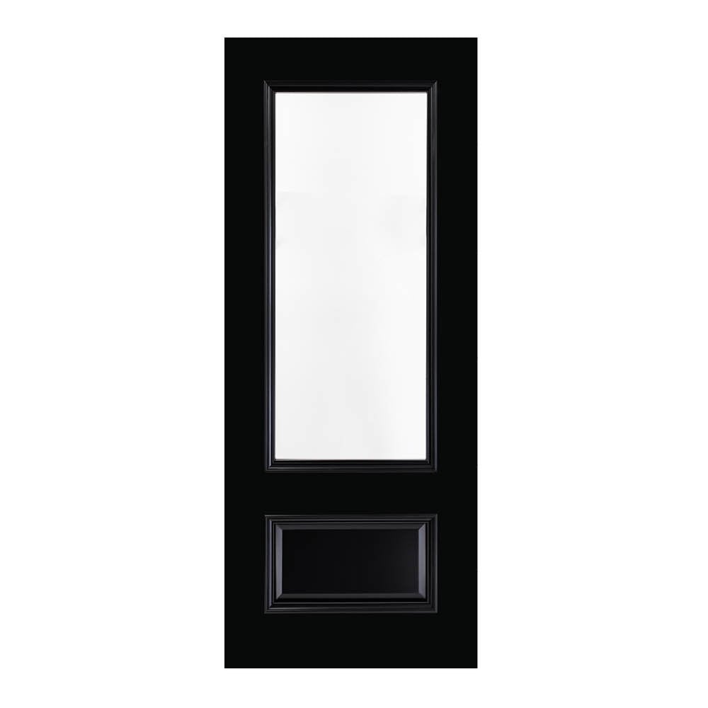 Deanta Sandringham Fully Finished Internal Black Door With Clear Bevelled Glaze 35SANCGBL