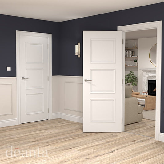 Deanta Trinity White Primed Internal Door 35TRIWHP