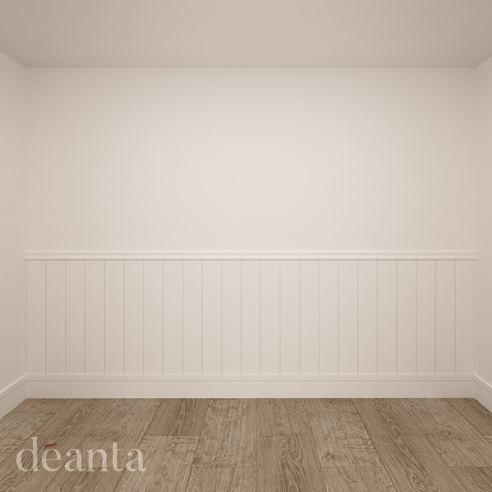 Deanta white primed Madingley wall panelling