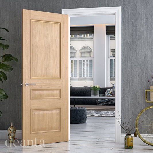 Deanta Windsor Fully Finished Internal Oak Door 35WINXFSC