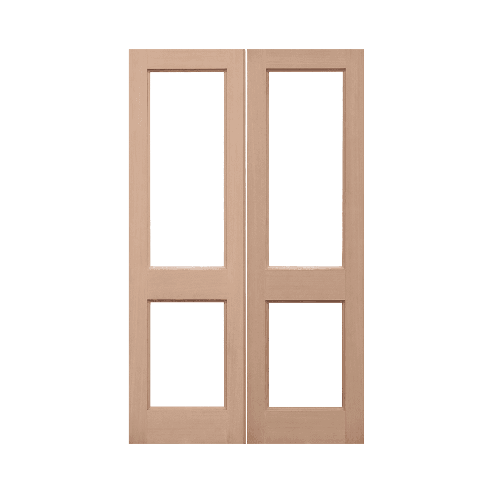 LPD 2XGG Pairs Unglazed Hemlock External Door HPRS2XGG