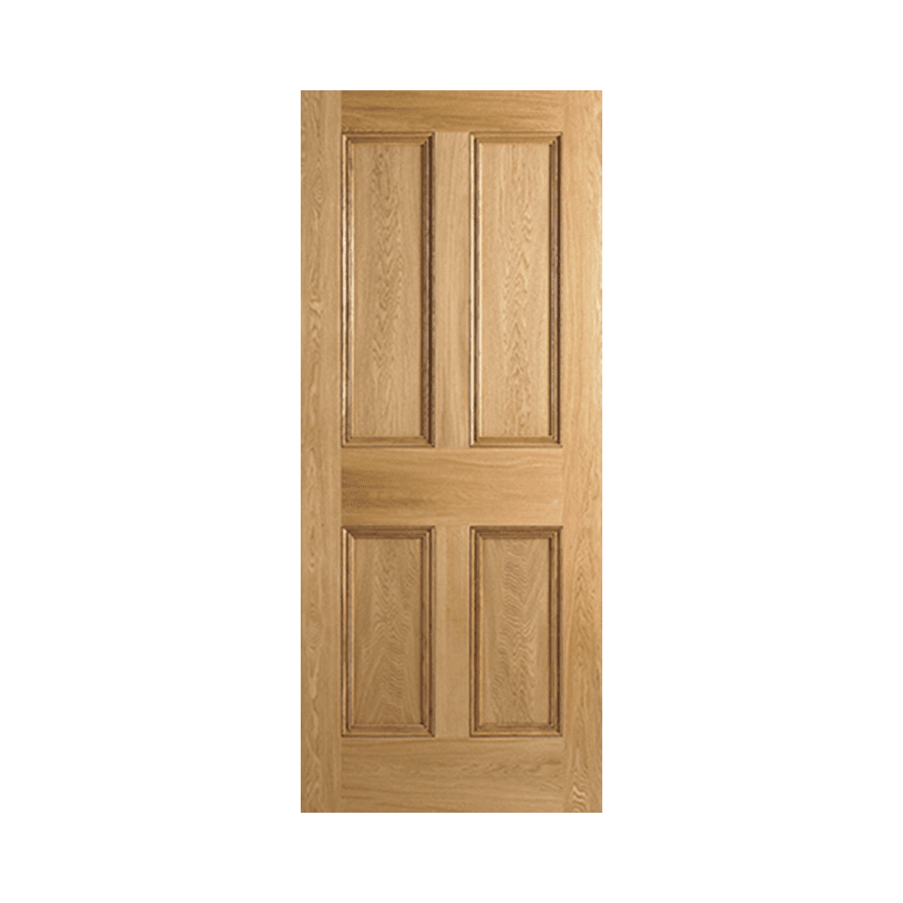 LPD 4P Unfinished Internal Oak Door PP4POAK