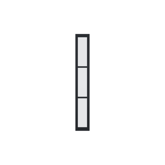 LPD Black Fully Finished Tribeca Sidelight W6 without Lock Block Door W6TRINLB3