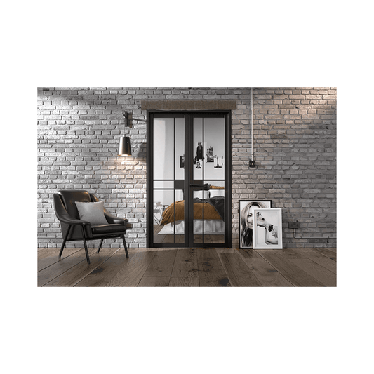 LPD Greenwich W4 Black Fully Finished Internal Room Divider W4GREENWBLA, view 2