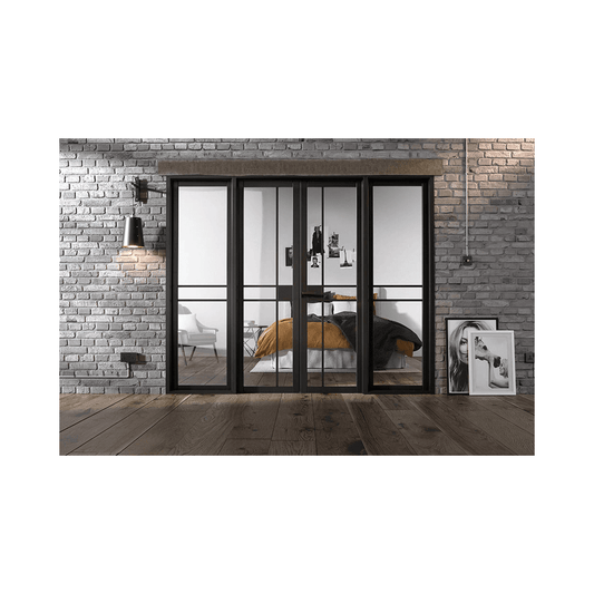 LPD Greenwich W8 Black Fully Finished Internal Room Divider W8GREENWBLA, view 2