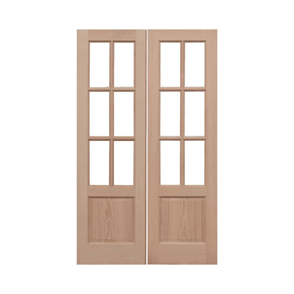 LPD GTP 2P Pairs Hemlock Unglazed External Door HPRSGTP2P