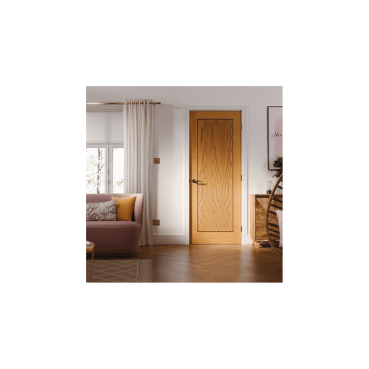LPD Inlay Fully Finished Internal Oak Fire Door INLAY1PFC