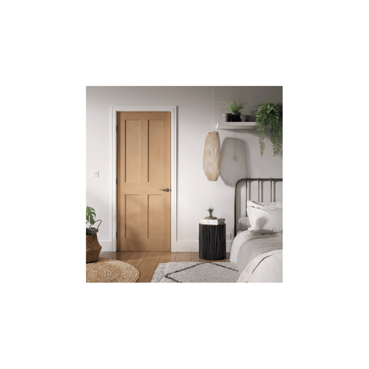 LPD London Unfinished Oak Internal Fire Door OLONFC