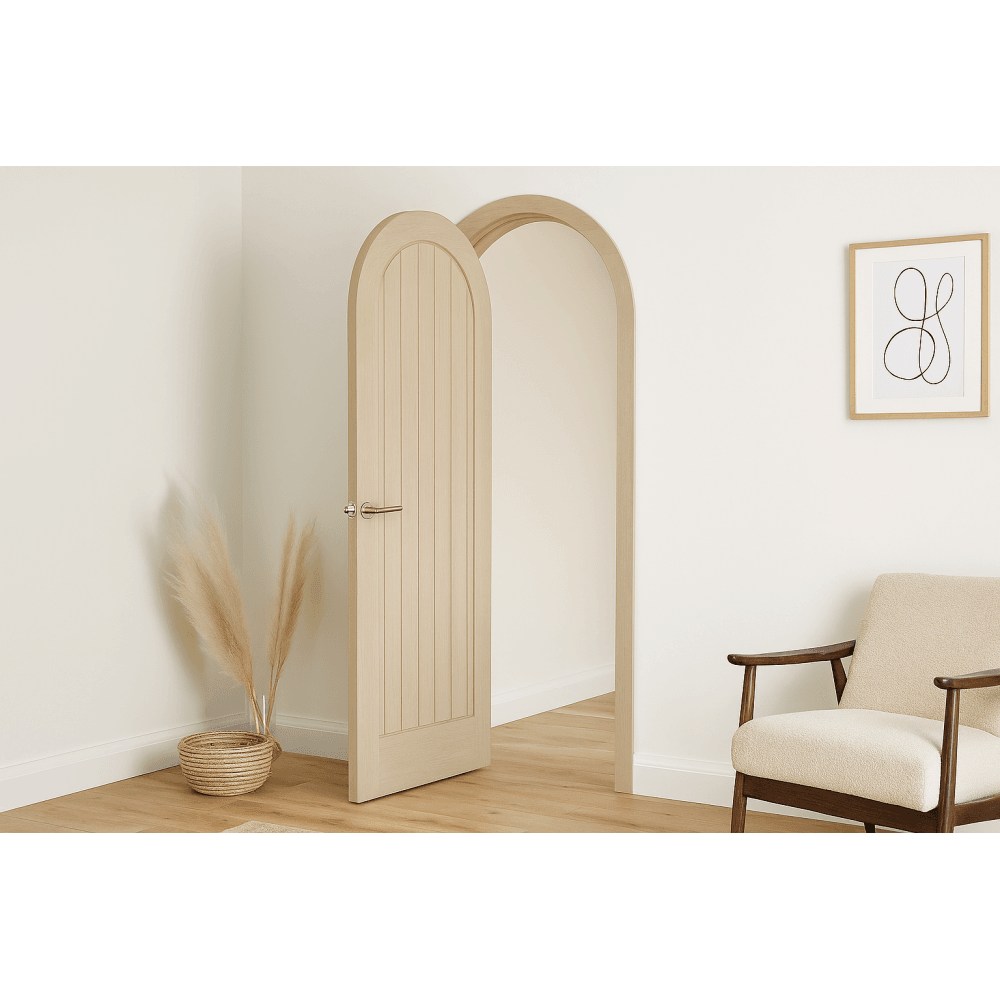 LPD Mexicano Fully Finished Blonde Oak Arched Internal Door BLPFOMEXCUR, view 2