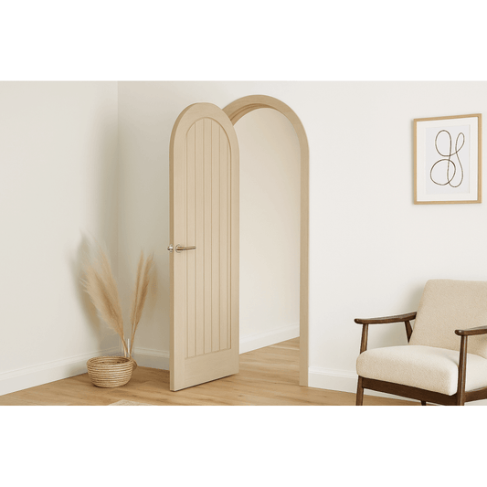LPD Mexicano Fully Finished Blonde Oak Arched Internal Door BLPFOMEXCUR