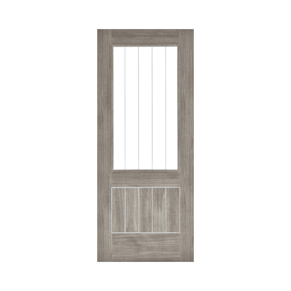 LPD Mexicano Light Grey Glazed Fully Finished Internal Laminated Door LAMLGRMEXGL