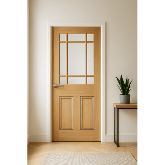 LPD Oak Downham Unfinished Internal Door PPDOWCGOAK