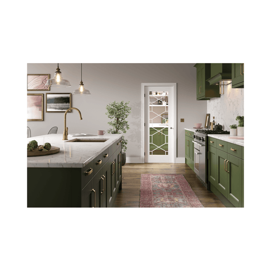 LPD Orly Glazed Primed White Internal Door WFORLY