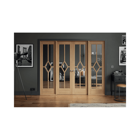 LPD Reims W8 Fully Finished Oak Internal Room Divider W8OREI, view 2