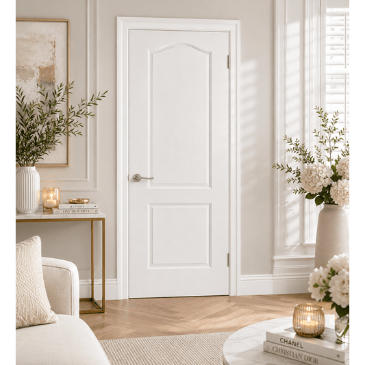 LPD Textured Classical 2 Panel Internal White Door CLA2P