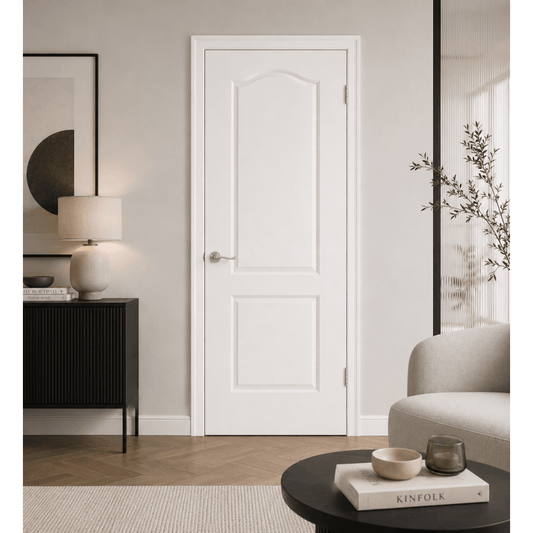 LPD Textured Classical 2 Panel Internal White Fire Door FCCLA2P, view 2
