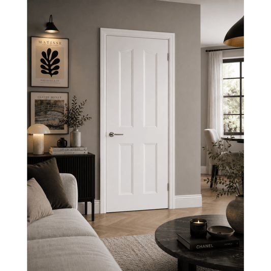 LPD Textured Mayfair White Internal Door MAY4P