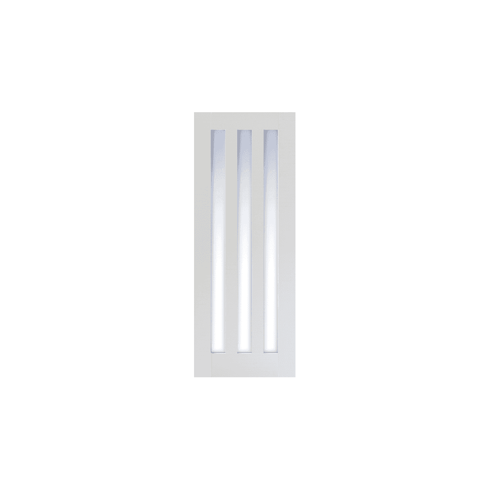 LPD Utah Clear Glazed Primed White Internal Door WFUTAH