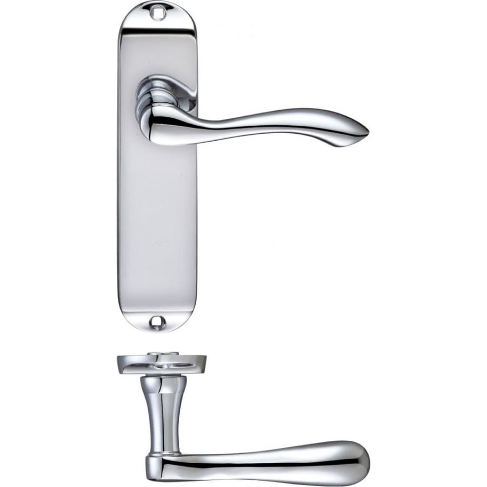 Zoo Hardware Arundel Lever Lock Short Plate Polished Chrome 175 x 42mm FB022CP