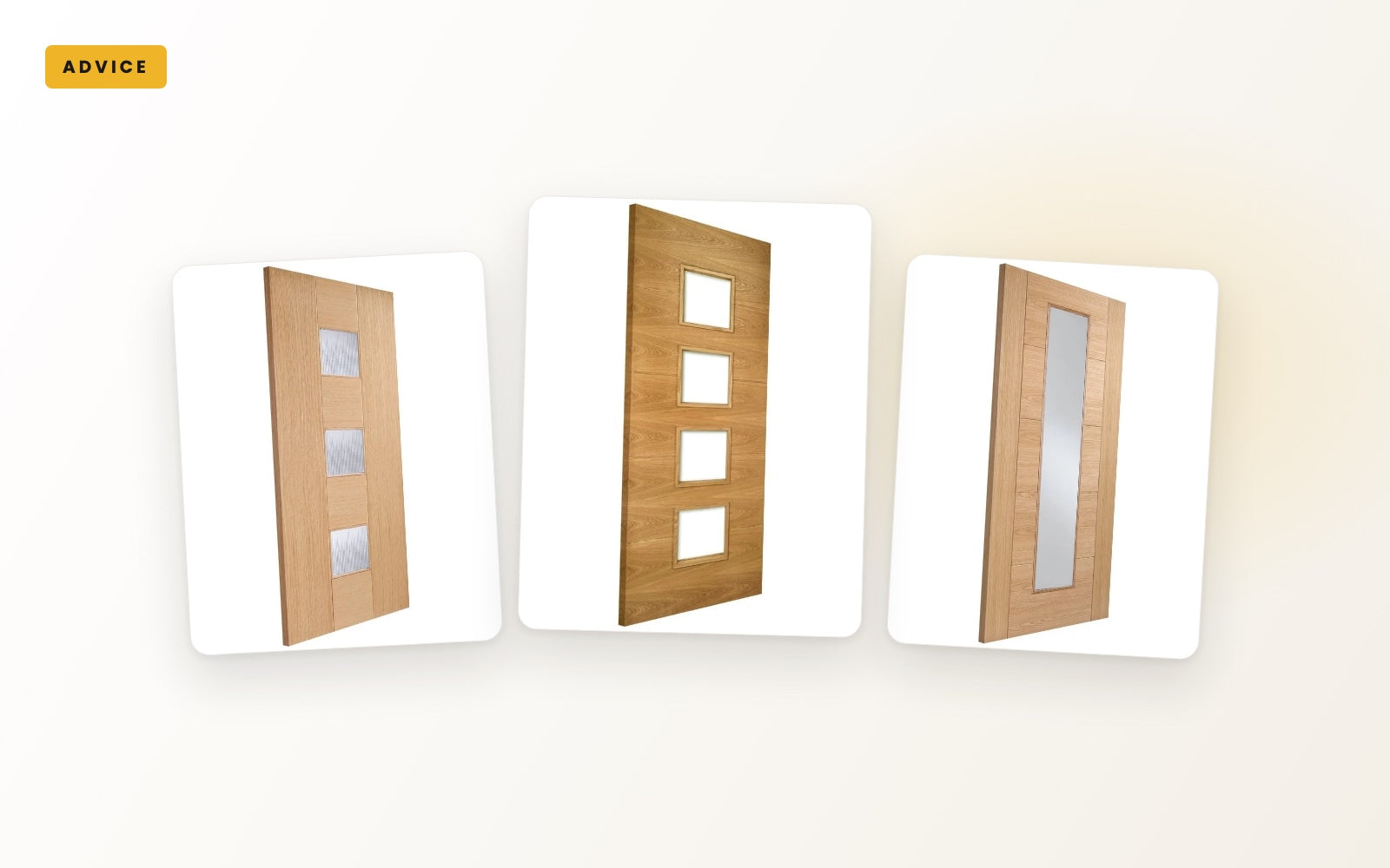 Internal oak fire doors with fire rated glass