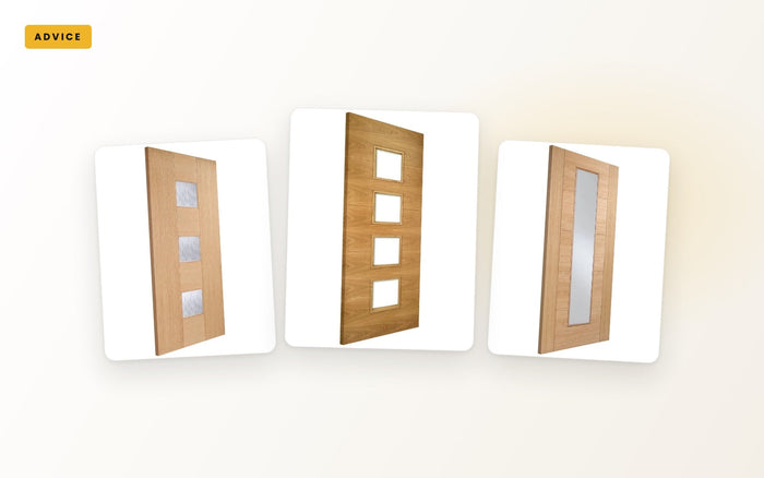 Internal oak fire doors with fire rated glass