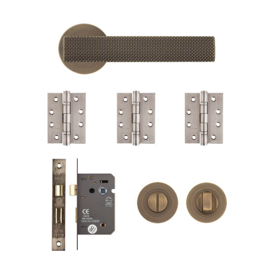 Deanta Olympia Bathroom Kit Matt Antique Brass Handle OLYBAKMAB