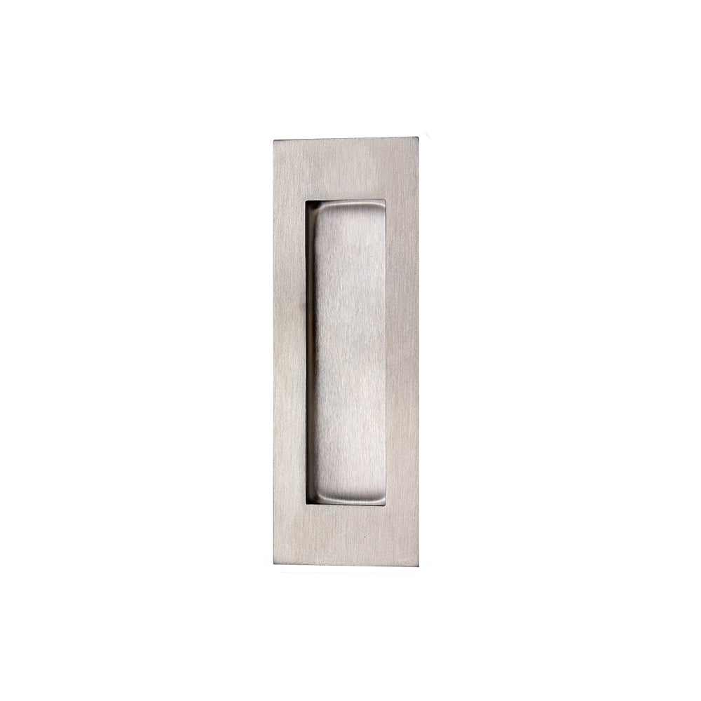 Deanta Slim Pocket Door Finger Pull Handle Pair - Satin Chrome