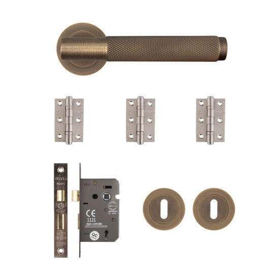 Deanta Sparta Mortice Kit Matt Antique Brass SPAMOKMAB
