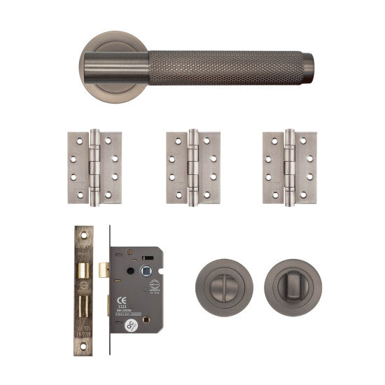 Deanta Sparta Bathroom Kit Matt Satin Black Nickel SPABAKMSB
